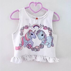 My little pony style crop top and Ruffle Hem